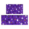 thumbnail image 1 of Halloween Purple Spider Web Pattern Kitchen Rugs Sets Of 2,Anti Fatigue Kitchen Mat Rugs Non Slip Washable,Decorative Kitchen Floor Mats for Kitchen,Sink,Laundry,17"x30"+17"x47", 1 of 7
