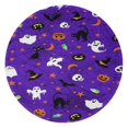 thumbnail image 1 of Halloween Purple Spider Web Pattern Round Blanket,Comfortable Soft Flannel Throw Blanket,All Season,Warm Lightweight Blankets for Sofa Bed Couch Living Room Chair 47"x47", 1 of 5