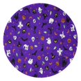 thumbnail image 1 of Halloween Purple Spider Web Pattern Round Blanket,Comfortable Soft Flannel Throw Blanket,All Season,Warm Lightweight Blankets for Sofa Bed Couch Living Room Chair 47"x47", 1 of 5