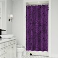 thumbnail image 1 of Halloween Purple Spider Web Pattern Shower Curtain 36"x72" ,Bathroom Decorative Shower Curtains Set with 12 Hooks,Modern Waterproof Washable Shower Curtain, 1 of 6