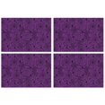 thumbnail image 1 of Halloween Purple Spider Web Pattern Summer Placemats Table Placemats Set Of 4-Linen Kitchen Washable Placemats Table Mats 11.8"x17.7" Non-Slip Heat Resistant, 1 of 6