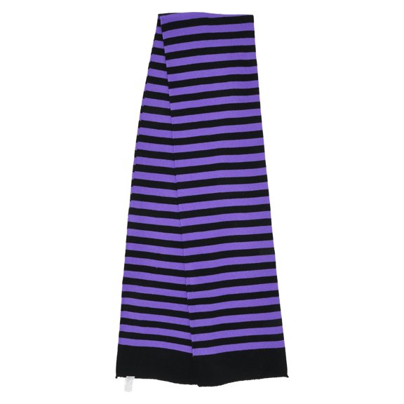 Halloween Purple and Black Stripe Scarf by Celebrate It