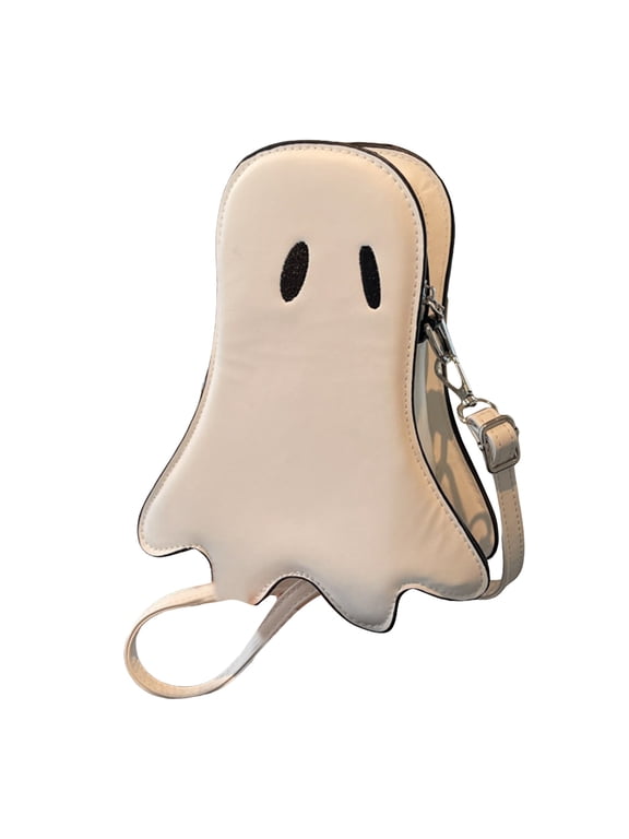 Halloween Purse Ghost Messenger Shoulder Bag for Women Novelty Ghost Satchel Bag Funny Halloween Accessories