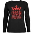 thumbnail image 1 of Halloween Queen Of Halloween Black Womens Long Sleeve T-Shirt - 2X-Large, 1 of 1