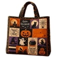 thumbnail image 1 of Halloween Quilted Tote BagâLightweight, with Smooth Zippers and Comfortable Handlesâ for Travel, Work, Gym, Sports, and Everyday Use, 1 of 6