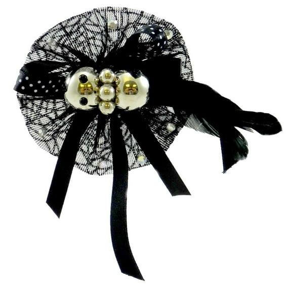Halloween RIBBON FEATHER BRACELET BUG Metal/Fabric Silvestri Net 20111462