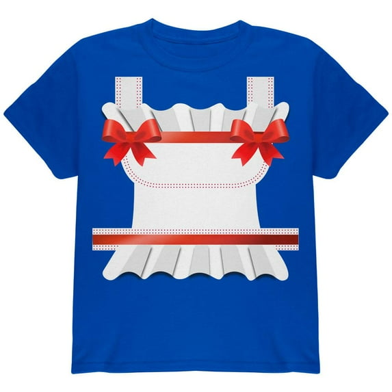 Halloween Rag Doll Costume Youth T Shirt Royal YXL