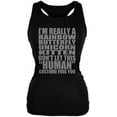 thumbnail image 1 of Halloween Rainbow Butterfly Unicorn Kitten Costume Black Juniors Soft Tank Top - X-Large, 1 of 1