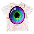 thumbnail image 1 of Halloween Rainbow Creepy Eyeball Costume All Over Toddler T Shirt Multi 4T, 1 of 2