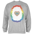 thumbnail image 1 of Halloween Rainbow Heart Unicorn Costume Pony Mens Sweatshirt Heather MD, 1 of 2