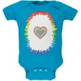 thumbnail image 1 of Halloween Rainbow Heart Unicorn Costume Pony Soft Baby One Piece Turquoise 12 Month, 1 of 2