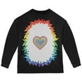 thumbnail image 1 of Halloween Rainbow Heart Unicorn Costume Pony Toddler Long Sleeve T Shirt Black 3T, 1 of 2