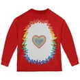 thumbnail image 1 of Halloween Rainbow Heart Unicorn Costume Pony Toddler Long Sleeve T Shirt Red 2T, 1 of 2