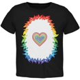 thumbnail image 1 of Halloween Rainbow Heart Unicorn Costume Pony Toddler T Shirt Black 2T, 1 of 2