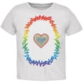 thumbnail image 1 of Halloween Rainbow Heart Unicorn Costume Pony Toddler T Shirt White 4T, 1 of 2