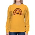 thumbnail image 1 of Halloween Rainbow W Ghost Sweatshirt Women -Image by Shutterstock, Female Medium, 1 of 4