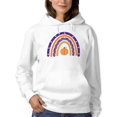 thumbnail image 1 of Halloween Rainbow W Pumpkin Hoodie Women -Image by Shutterstock, Female Large, 1 of 4