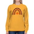 thumbnail image 1 of Halloween Rainbow W Pumpkin Sweatshirt Women -Image by Shutterstock, Female Large, 1 of 4