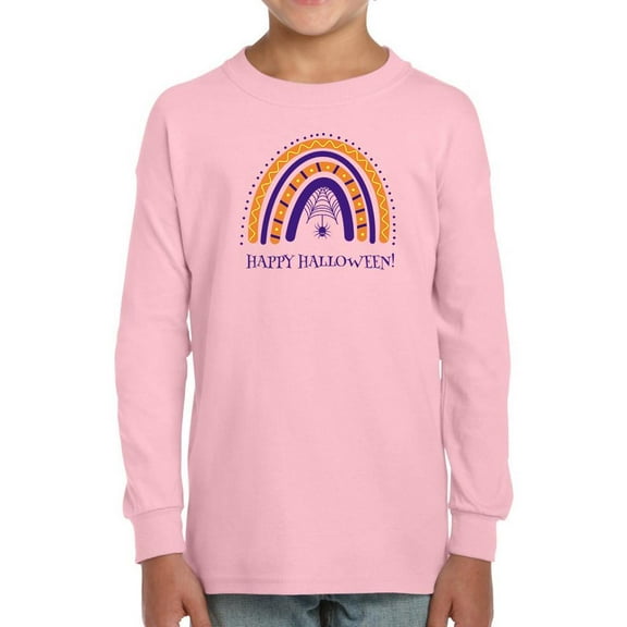 Halloween Rainbow With Cobweb Long Sleeve Toddler -Image by Shutterstock, 3 Toddler