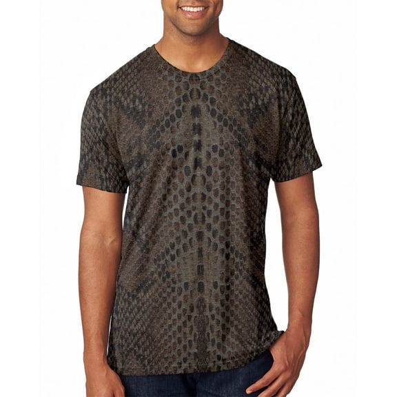 Halloween Rattlesnake Snake Snakeskin Costume All Over Mens T Shirt Charcoal Heather 2XL
