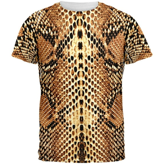 Halloween Rattlesnake Snake Snakeskin Costume All Over Mens T Shirt Multi LG