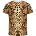 thumbnail image 1 of Halloween Rattlesnake Snake Snakeskin Costume All Over Mens T Shirt Multi MD, 1 of 2