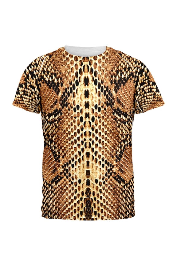 Halloween Rattlesnake Snake Snakeskin Costume All Over Mens T Shirt Multi SM