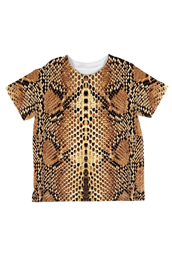 Halloween Rattlesnake Snake Snakeskin Costume All Over Toddler T Shirt Multi 6T