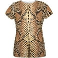 thumbnail image 1 of Halloween Rattlesnake Snake Snakeskin Costume All Over Womens T Shirt Multi X-LG, 1 of 2