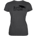 thumbnail image 1 of Halloween Raven Lunatic Dark Heather Juniors Soft T-Shirt - Large, 1 of 1