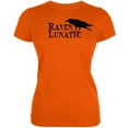 thumbnail image 1 of Halloween Raven Lunatic Orange Juniors Soft T-Shirt - Medium, 1 of 1
