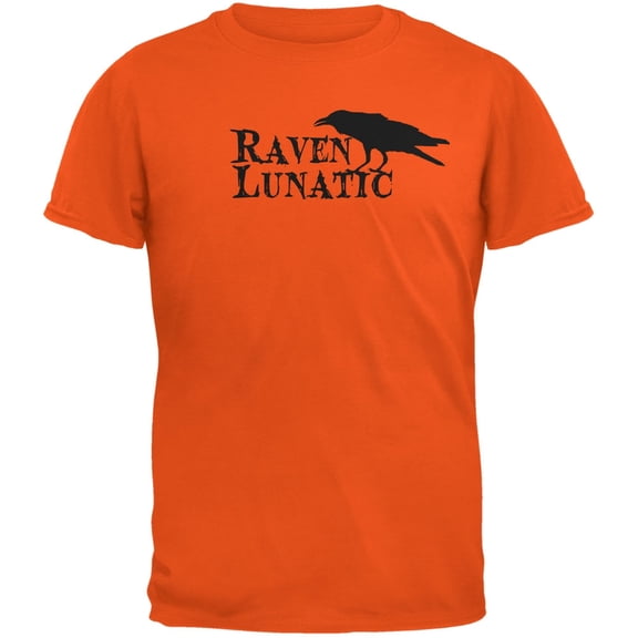 Halloween Raven Lunatic Orange Youth T-Shirt - X-Large(18)