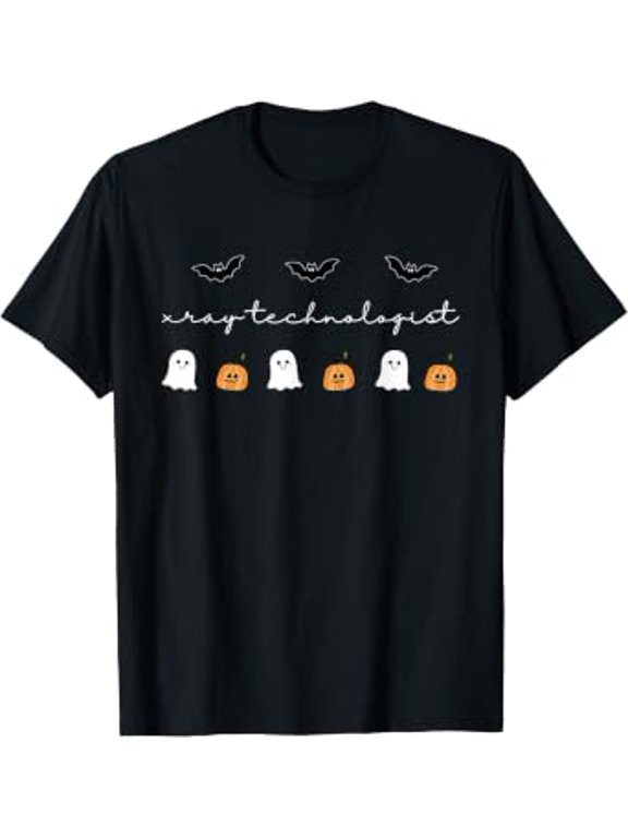 Halloween Ray Tech Ghosts Boo Sheet Radiology Spooky Holiday T-Shirt, Size S-5XL