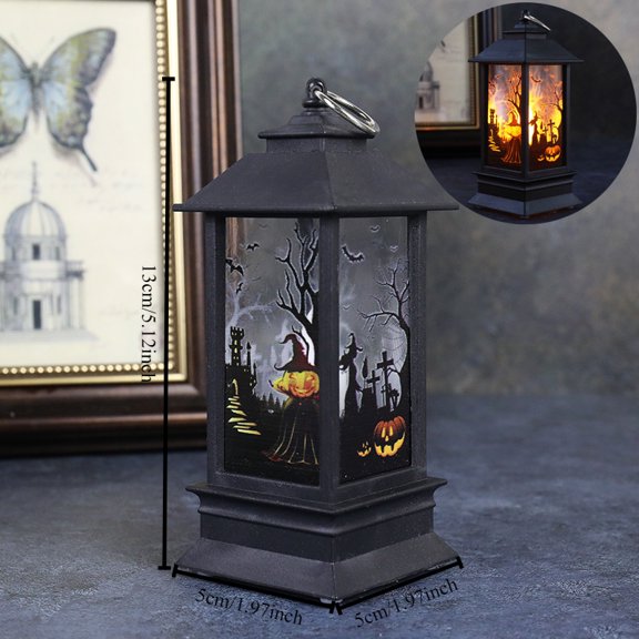 Halloween Realistic Flame Lamps Mini Oil Lamp Decorative Props for Bar Scene Arrangement Desktop Ornaments Realistic Flame Light Perfect for Halloween Party Decor and Themed Events