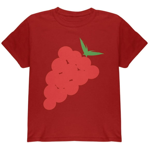 Halloween Red Grapes Costume Youth T Shirt Cardinal Red YLG