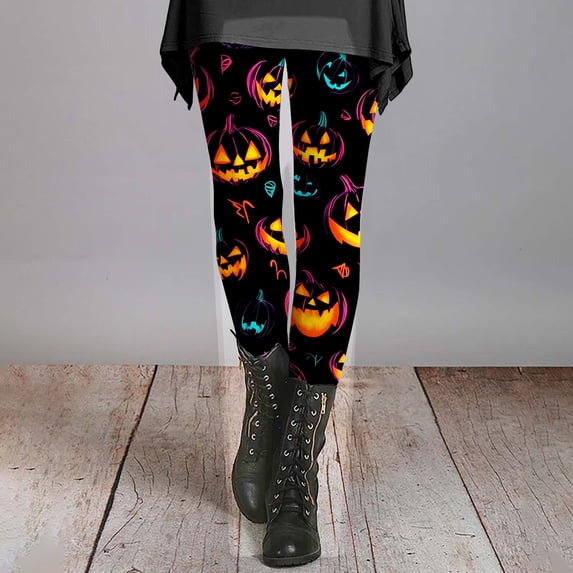 Halloween Red High Waisted Leggings for Women Milk Silk Grinding High Waisted Full Length Buttery Soft Yoga Pants for Workout Athletic Daily 2XL