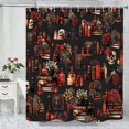 thumbnail image 1 of Halloween Red Magic Potion Shower Curtain, Holiday Bathroom Decor, Polyester Fabric Waterproof Machine Washable, Halloween Home Party Decoration, 72 x 72 Inches, 1 of 7