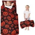 thumbnail image 1 of Halloween Red Pumpkins Pattern Toddler Nap Mats for Kids Preschool,51"x22" Sleeping Mat Bag or Kids,Toddler Sleeping Bag,Toddler Nap Mat or Daycare, 1 of 6