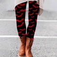 thumbnail image 1 of Halloween Red Women's High Waisted Cotton Leggings Polyester,Spandex High Waisted Tummy Control No See Through Workout Yoga Cycling Tights Pants 2XL, 1 of 5