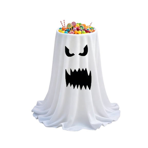 Halloween Remote Control LED Ghost Candy Bowl — Animated Treat Container for Porch & Trunk or Treat Events, 10-18 Inches