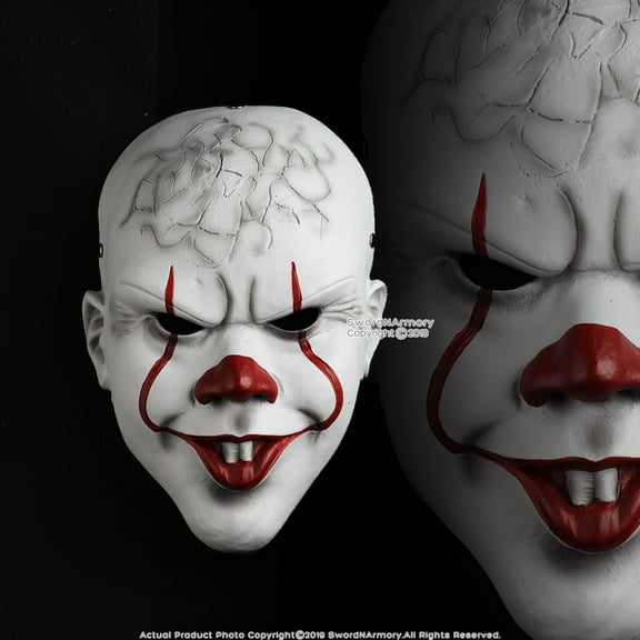 Halloween Resin Clown Mask Adult Costume Party Prop Masks Horror Movie