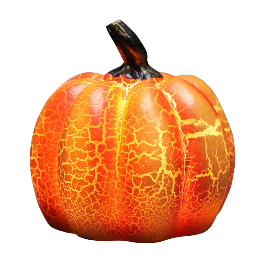 Halloween Resin Pumpkin Light LED Light Up Resin Pumpkin Lamp for Home