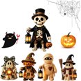 thumbnail image 1 of Halloween Resin Skeleton Gentleman Figurine, Adorable Handcrafted Halloween Decor for Rustic Fall Tiered Tray and Mantel Display, 1 of 6