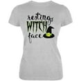 thumbnail image 1 of Halloween Resting Witch Face Juniors Soft T Shirt Heather 2XL, 1 of 2
