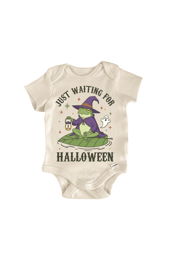 Halloween Retro Frog Newborn Baby Bodysuit
