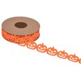 thumbnail image 1 of Halloween Ribbon 33 Inch Orange Jack O Lantern Cutout Ribbon for Gift Wrapping Spooky Halloween Decorations Halloween Party Decorations 1 Pack, 1 of 5