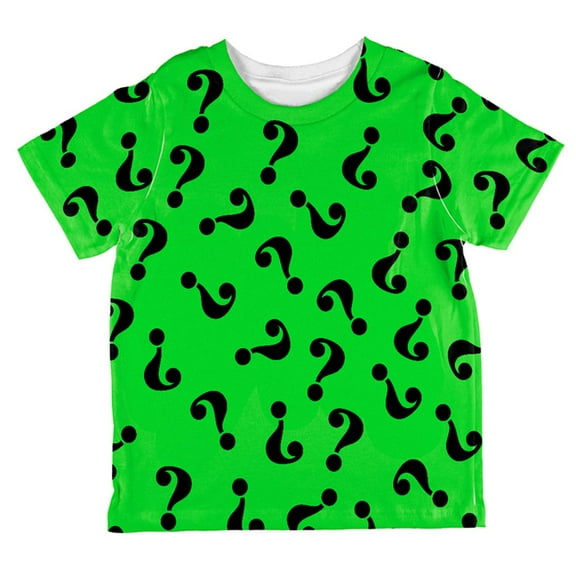Halloween Riddle Me This Costume All Over Toddler T Shirt Multi 2T