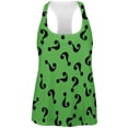 thumbnail image 1 of Halloween Riddle Me This Costume All Over Womens Racerback Tank Top - Medium, 1 of 2