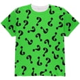 thumbnail image 1 of Halloween Riddle Me This Costume All Over Youth T Shirt Multi YMD, 1 of 2