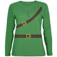 thumbnail image 1 of Halloween Robin Hood Costume Green Womens Long Sleeve T-Shirt - Small, 1 of 2